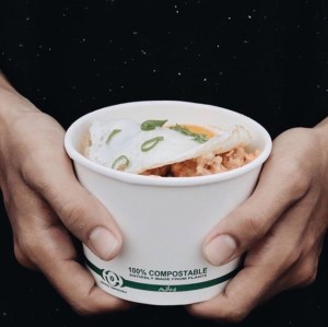 Avani Eco Packaging Products by Kevin Kumala in Bali Island.