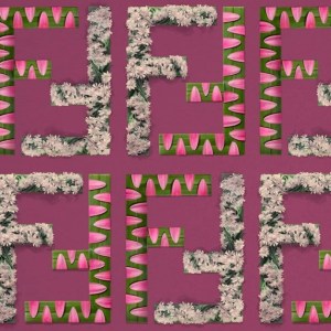 Fashion brand monogram replica byRaku Inoue, a multidisciplinary artist based in Canada