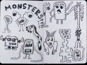 The Sketchbook Project: Maybe She Got It From School by Lety Vargas.