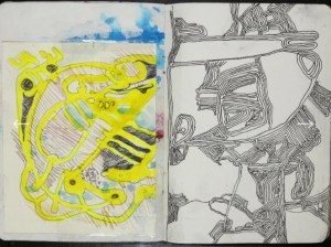 The Sketchbook Project: Weighting Thoughts by Daniel Anthony Vasquez