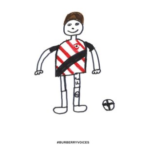 Marcus Rashford and Burberry for youth community - #BurberryVoices. Image in Burberry official IG.