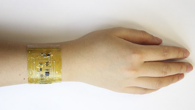 Flexible electronic skin by CU Boulder. Image by Chuanqian Shi.
