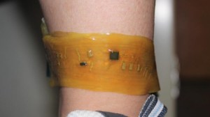 Flexible electronic skin by CU Boulder. Image by Chuanqian Shi.